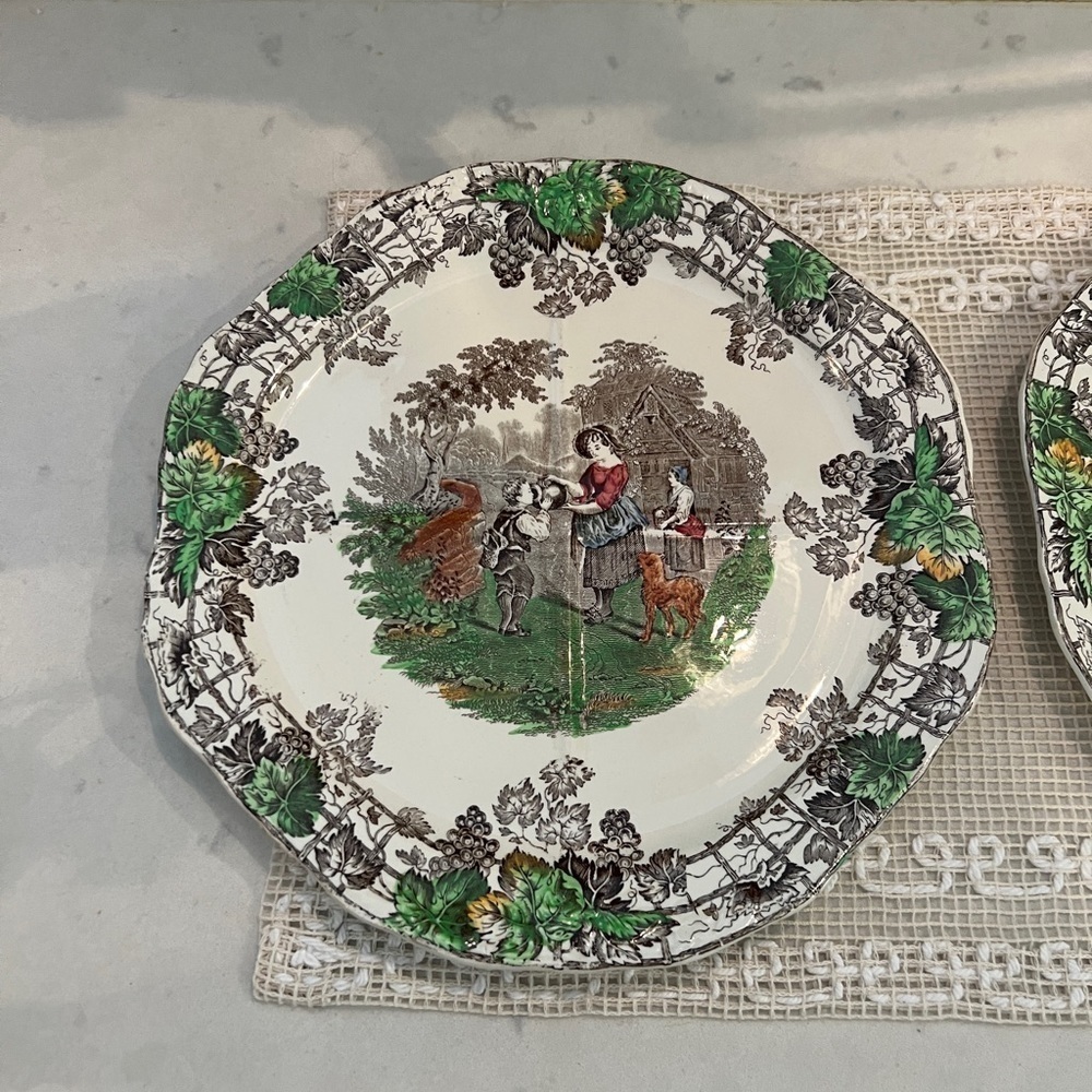 2 Copeland Spode Pattern Byron divided plates - Picture 2 of 9